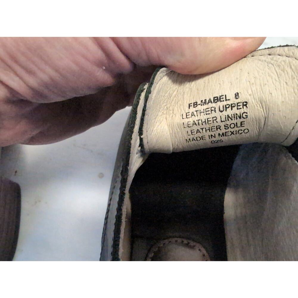 Freebird Mabel Black Leather Distressed Oxford Shoes 8 Kurt Cobain Hipster 70s - Picture 11 of 16